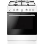 Плита Hansa газова, 67л, 60x60см, чавун, газ контр., білий
