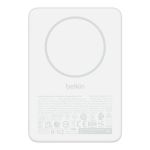 Акумулятор портативний літій-іонний Power Bank Belkin 10000мА·год, 20Вт PD/Qi2 15Вт, Slim Magnetic, білий