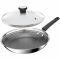 Сковорода Tefal Emotion+ Power, 24см, з кришкою, нержавіюча сталь, серцевина-алюміній, хромована сталь, бакеліт, скло