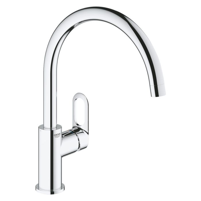 Змішувач кухонний Grohe QuickFix Start Flow, довж.виливу - 223мм, поворотний, 1важіль, хром