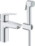 Одноважільний змішувач GROHE QuickFix Start для раковини, S-розміру із гігієнічним душом, хром