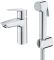 Однорычажный смеситель GROHE QuickFix Start для раковины, S-размера с гигиеническим душем, хром