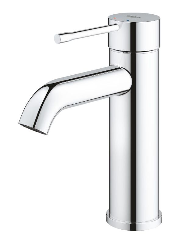 Змішувач для раковини Grohe Essence S-розміру, довж. виливу - 116мм, неповоротний, 1 важіль, хром