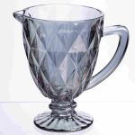 Глек для напоїв Fractal скляний 1 літр HP-19-267 глечик для лимонаду прозорий