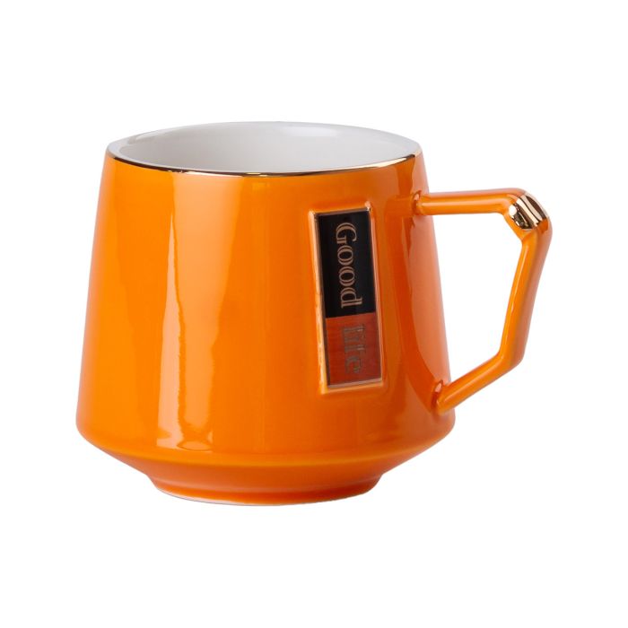 Чайний сервіз на 6 персон із порцелянаовою підставкою Orange HP-15-27