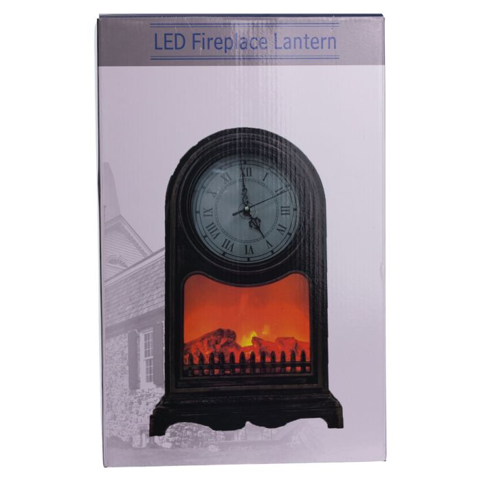 Декоративний камін-годинник LED-підсвічування USB 14.5×12×27 (см) CR-3-5