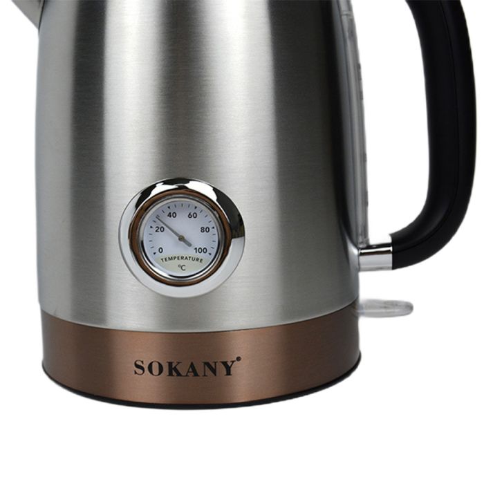Електрочайник Sokany SK1031SS з термометром 1.7 л