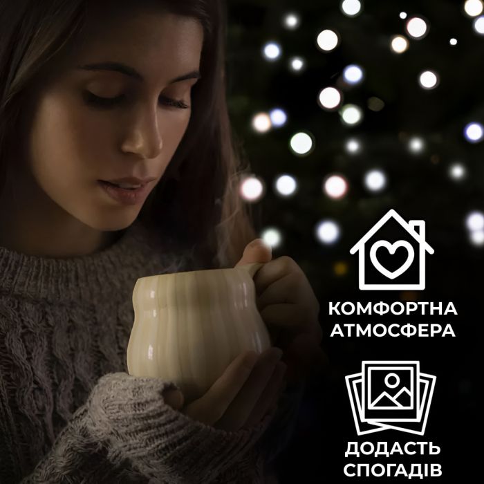 Гірлянда нитка світлодіодна GarlandoPro 50 LED 6м 8 режимов гірлянда новорічна Білий W100LEDW