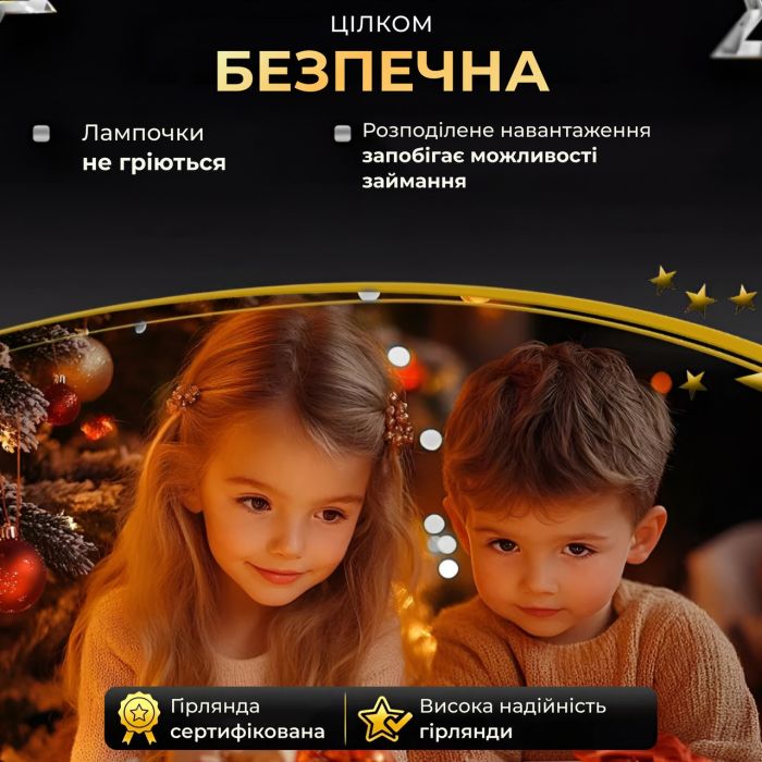 Гірлянда роса 20 метрів USB на 200 led світлодіодів крапля на зеленому дроті біла USB200L20MGW