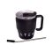 Термочашка Coffee & Tea з трубочкою чорна HP-14-23B