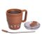 Термочашка Coffee & Tea з трубочкою коричнева HP-14-23BR