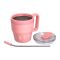 Термочашка Coffee & Tea з трубочкою рожева HP-14-23P