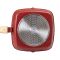 Алюмінієва сковорода-гриль 24 см зі скляною кришкою Square Red MGC HP-4-461R