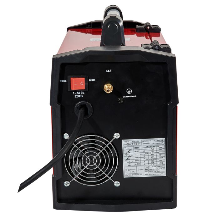 Зварювальний апарат інверторний Vitals Master MIG-1400 S 10-140А 3.6кВт 230В LED-дисплей IP21s 12.5кг