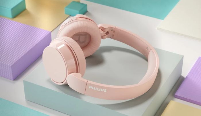 Наушники On-ear Philips TAH4209 BT 5.3, Wireless, Mic, Розовый