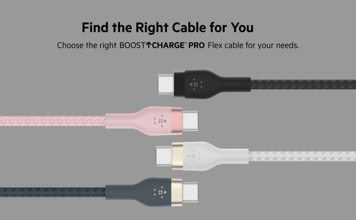 Кабель USB-C > USB-C заряджання/синхронізації Belkin 1м, 60Вт, Type-C, плетений, силіконовий, з ремінцем на магніті, білий