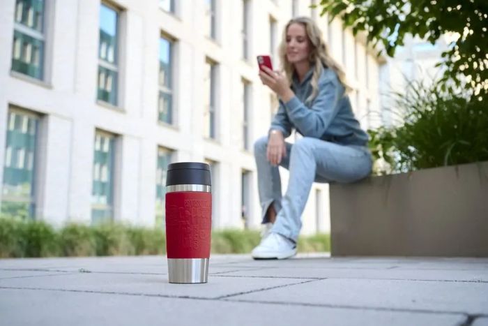 Термочашка Tefal Travel Mug Classic, 360мл, нержавеющая сталь, красный