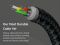 Кабель USB-C > USB-C зарядки/синхронизации Belkin 1м, 60Вт, Type-C, витой, силиконовый, с ремешком на магните, черный