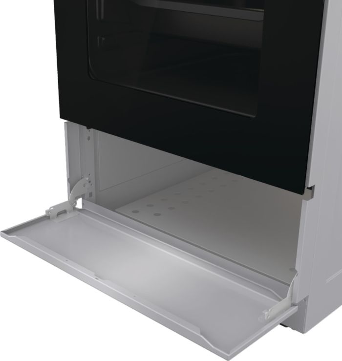 Плита Gorenje комби, 62л, 50x60см, дисплей, IconLed,эмалированные, титан