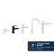Змішувач для раковини Grohe QuickFix Dice Black S-розміру, довж. виливу - 106мм, неповоротний, 1 важіль, чорний матовий