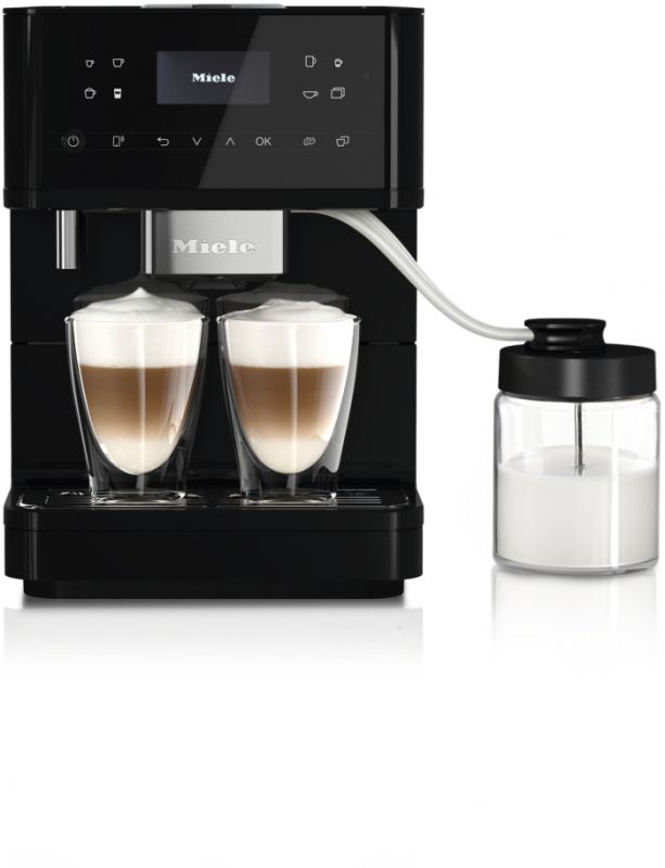 Кавомашина Miele CM 6160 1.8л, зерно + мелена, автомат.капучинатор, авторецептів - 19, чорний