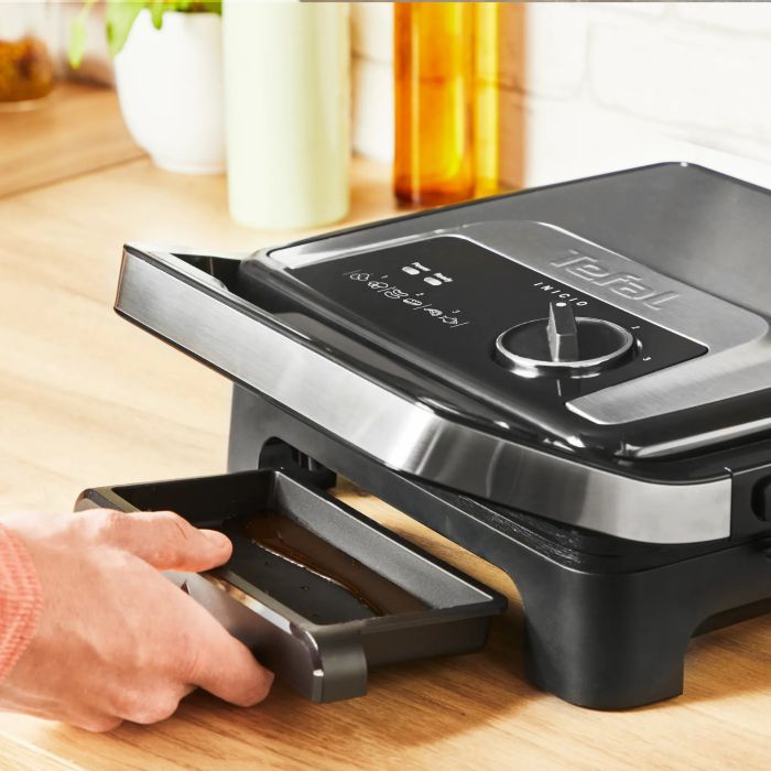 Гриль Tefal прижимной Inicio Classic 2000Вт, темп. режимов-3, металл, черный