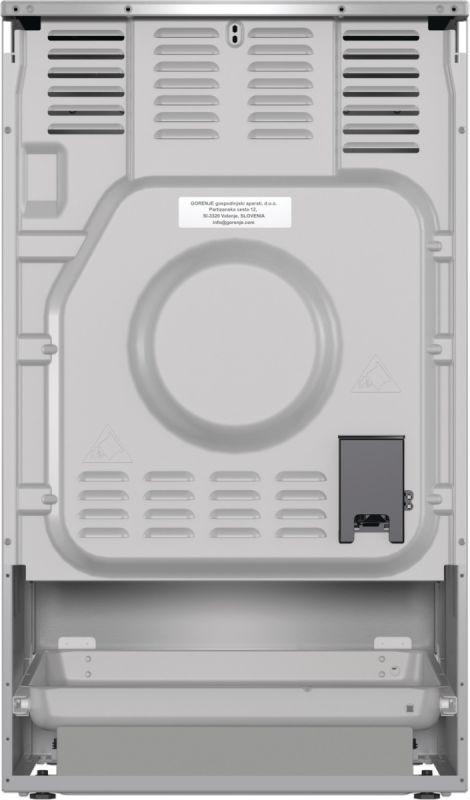 Плита Gorenje электрическая стеклокерамическая, 70л, 50x60см, дисплей, программатор, нерж