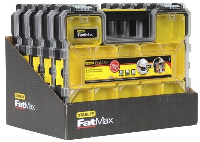 Органайзер Stanley FatMax, 10 контейнеров, влагозащитный, 7.4х44.6x35.7см, пластик