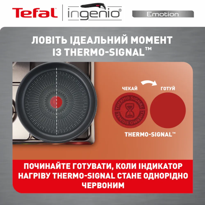Набір посуду Tefal Ingenio Emotion, 22пр., нержавіюча сталь, скло, пластик, бакеліт, сріблястий