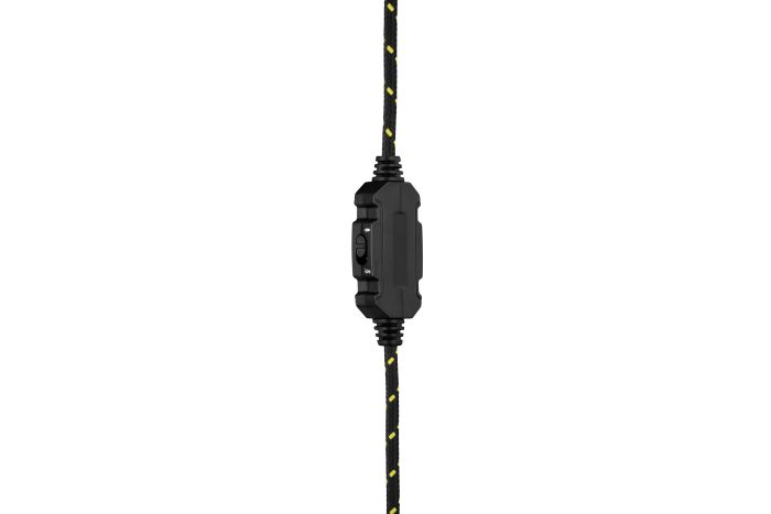 Гарнитура игровая 2E GAMING HG340, mini-jack/dual 3.5mm, RGB, 2м, жёлтый