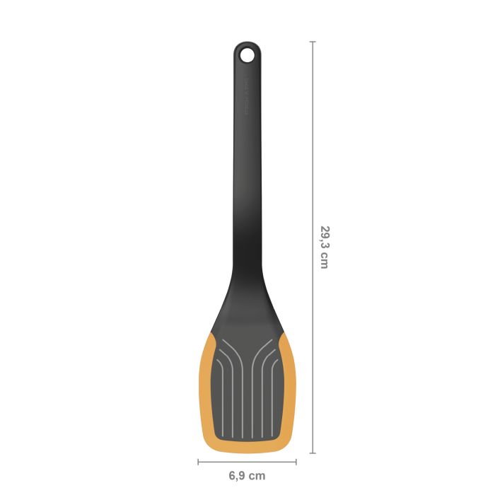 Лопатка кухонна Fiskars Functional Form, 37.3см, пластик, силікон, чорний