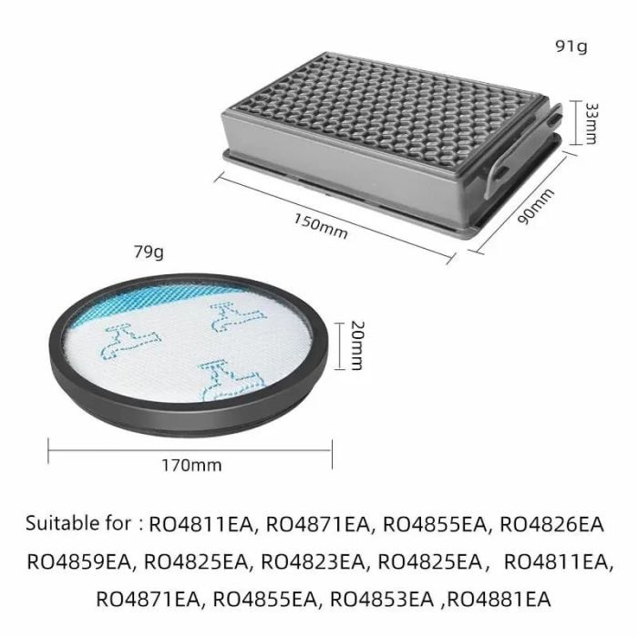 Набір НЕРА-фільтрів для пилососів Rowenta ZR780000