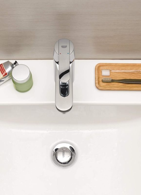 Змішувач для раковини Grohe Get M  довж. виливу - 122мм, неповоротний, 1 важіль, хром