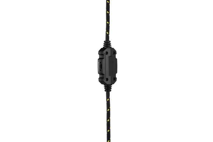 Гарнитура игровая 2E GAMING HG340, mini-jack/dual 3.5mm, RGB, 2м, жёлтый