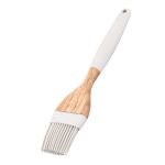 Пензлик ARDESTO Tasty Baking, 22.3см, силікон, дерево, сірий світлий