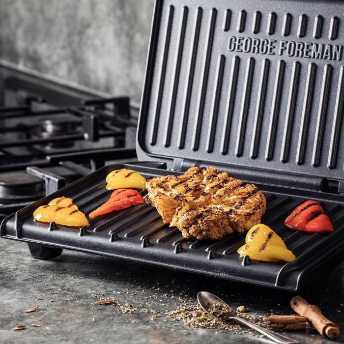 Гриль George Foreman прижимной Fit Grill Medium 1630Вт, темп. режимов-1, пластик, черный