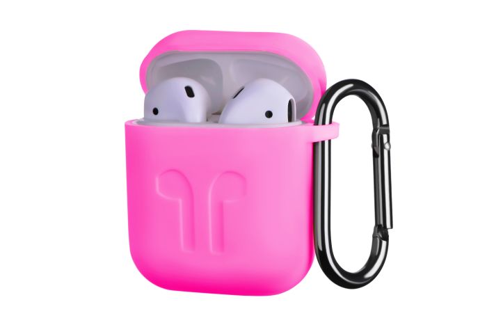 Чохол 2Е для AirPods (Gen 1-2, 2016-2019), Pure Color Silicone Imprint (1.5mm), червоний