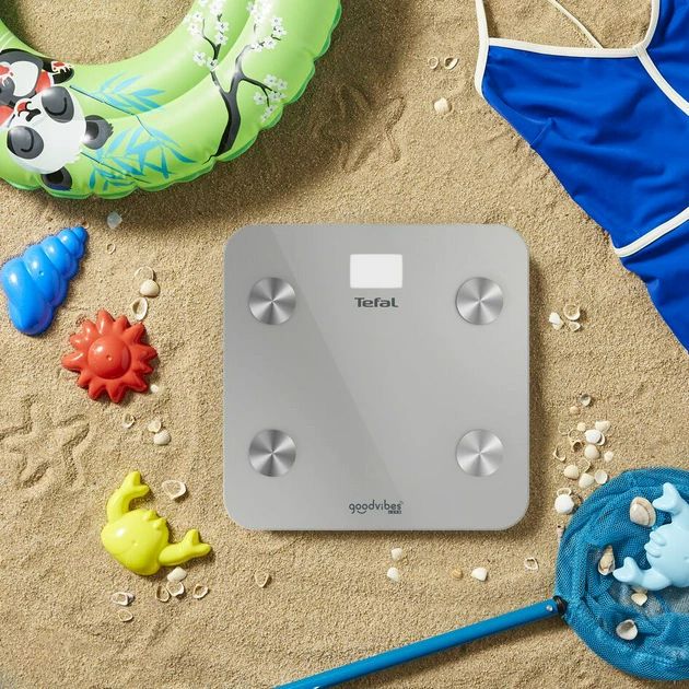 Весы Tefal напольные Goodvibes Life, 160кг, Bluetooth, AAAx3 в компл, стекло, серый