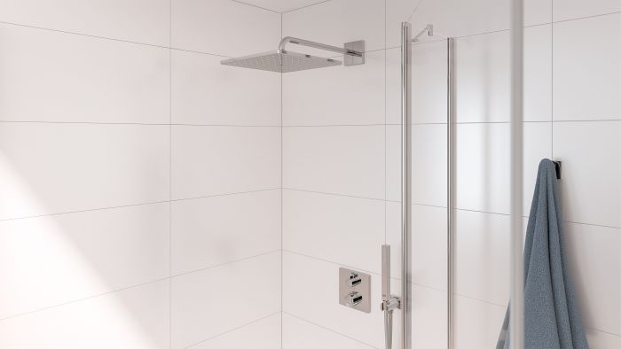 Душова система Grohe QuickFix Precision прихованого монтажу з Vitalio Rain Mono 310 Cube, хром