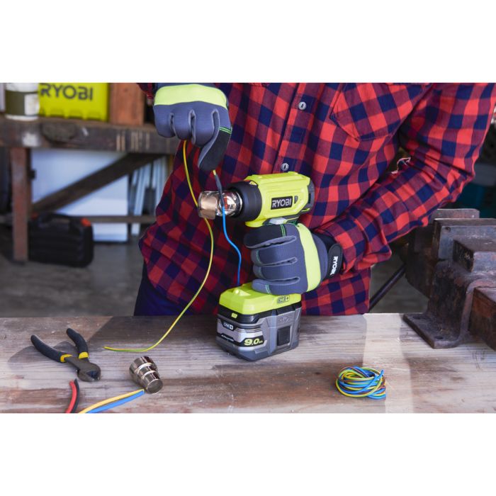 Фен строительный аккумуляторный Ryobi ONE+ R18HG-0 18В 0-470°C 170л·мин 0.6кг без АКБ та ЗУ