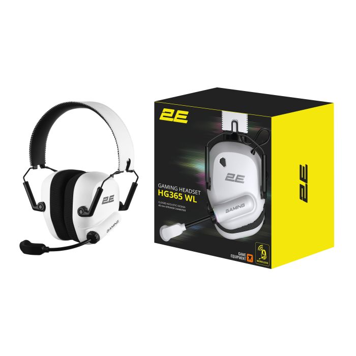 Гарнітура ігрова 2E GAMING HG365, BT/WL, білий
