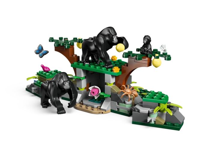 Конструктор LEGO City Вертолот в базовом лагере для иследования джунглей