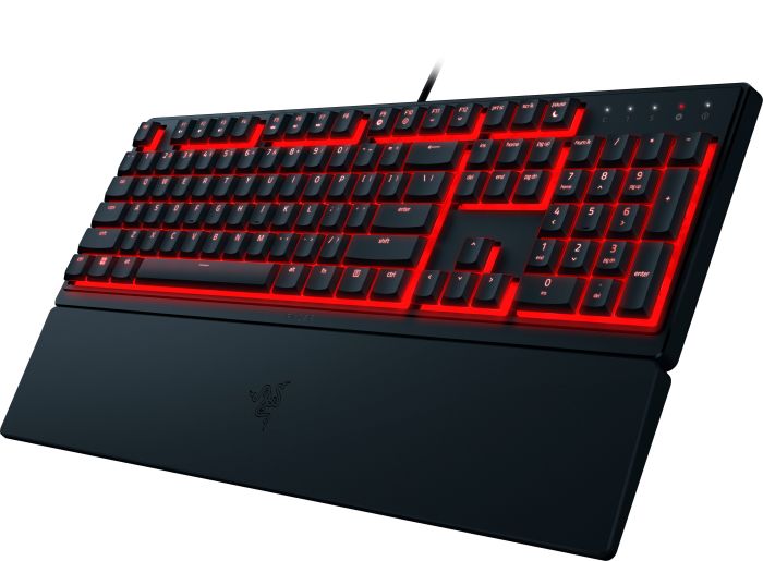 Клавиатура мембранная Razer Ornata V3 X 104key, USB-A, EN/UK, RGB, чёрный