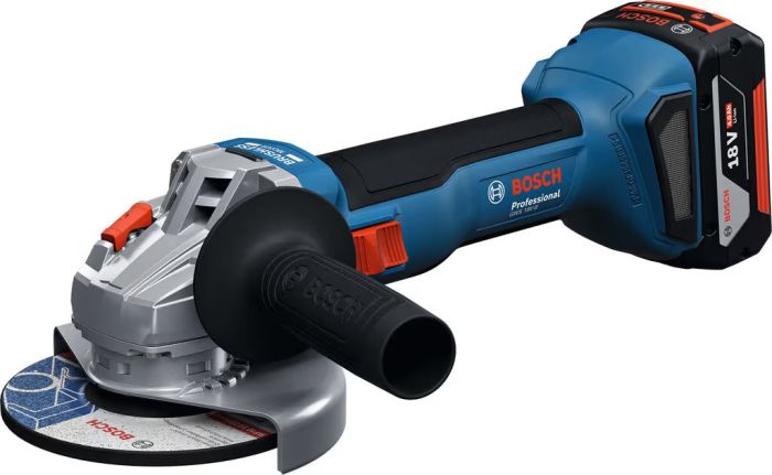 Набор из двух аккумуляторных инструментов Bosch Professional 18В перфоратор GBH 18V-22, Шлифмашина угловая GWS 18V-8 акб 2x4А·час, ЗУ, сумка M-BAG