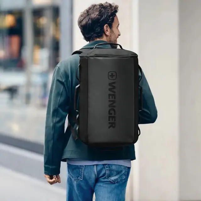 Дорожня сумка-рюкзак Wenger, UrbanOne Duffle backpack з відсіком для ноутбука 15.6", чорний