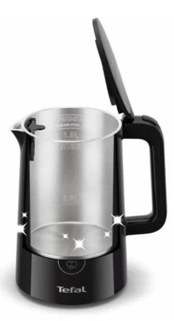 Электрочайник Tefal Thermo Protect Control 1.5л, Strix, с двойными стенками, 6 темп.реж, черный