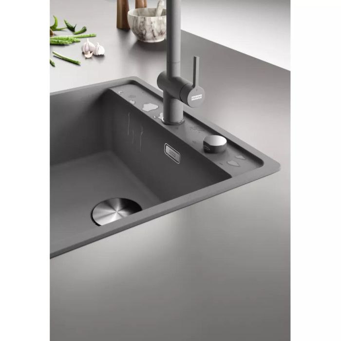 Комплект - мийка MRG 610-52 TL фраграніт, сахара, 114.0668.901 і подрібнювач харч. відходів SLIM 50, 134.0715.098, вкл. Сифон