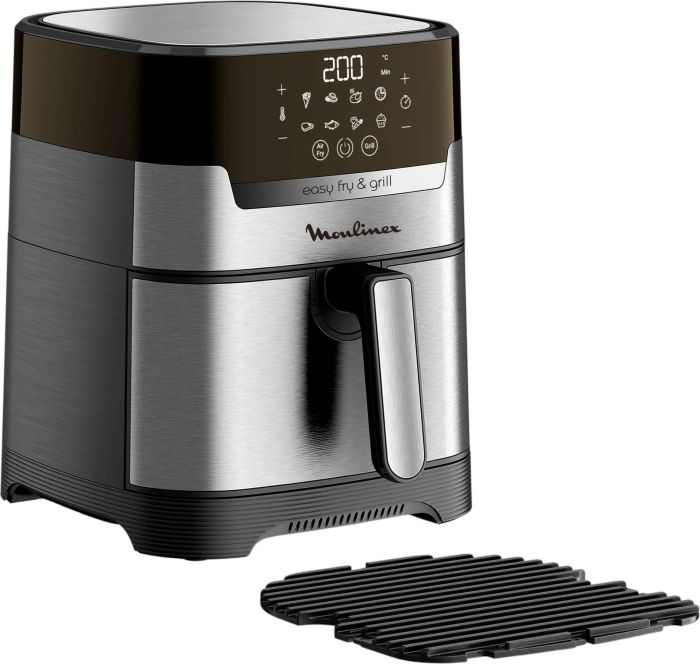 Мультипечь Moulinex EasyFry&Grill Digital, 1550Вт, чаша-4.2л, сенс. управл., пластик, серый