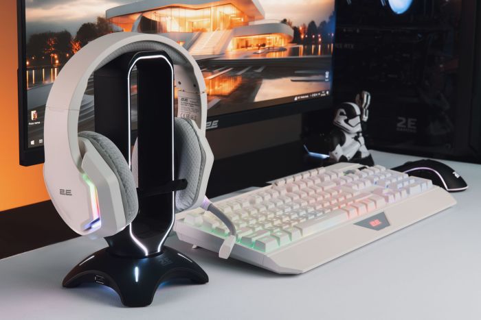 Гарнітура ігрова 2E GAMING HG315, 7.1, USB-A, RGB, 2м, білий