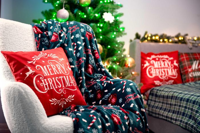Плед Ardesto Christmas Flannel 160х200см, 100% поліестер, солодке какао